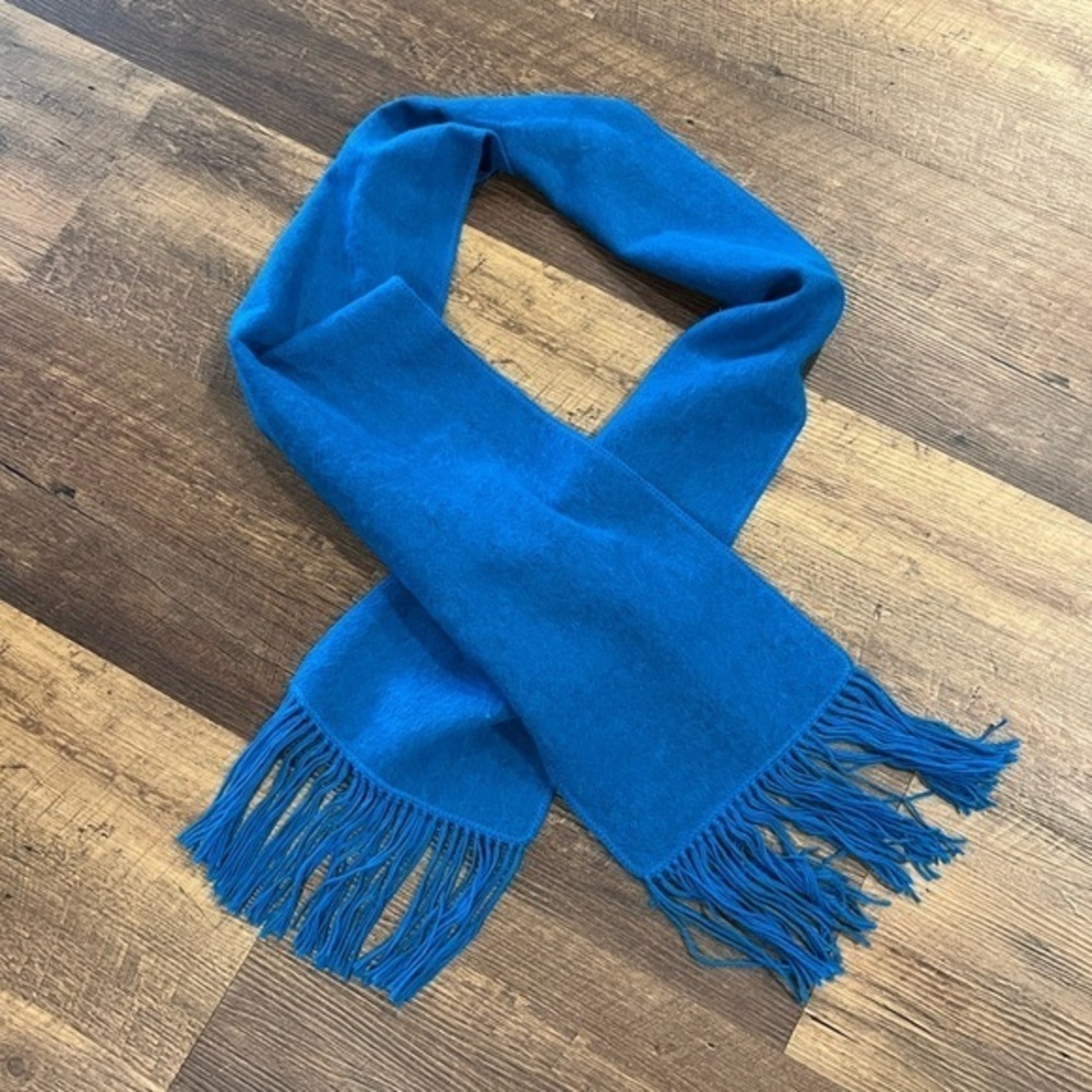 Simply Natural alpaca‎ blend scarf bright teal winter outdoor 80x9 inch approx